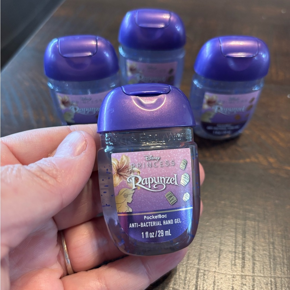 Bath & Body Works Disney Princess Rapunzel PocketBac Hand Sanitizer Set of 4 - Picture 2 of 3